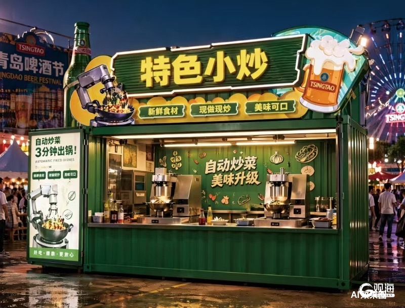 山海鲜味遇见数字大厨！啤酒节崂山会场打造多元美食盛宴