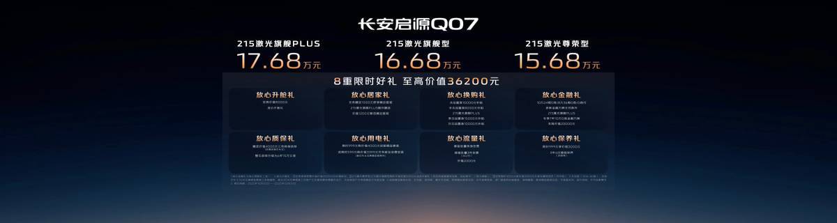 智能安全再加码长安启源Q07天枢智能激光版树立同级新标杆(图1)