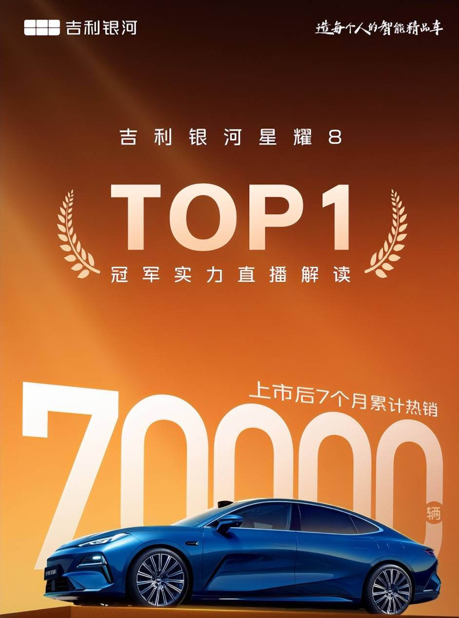 上市后7个月销量突破7万辆！吉利银河星耀8全系标配Flyme Auto智能座舱(图1)
